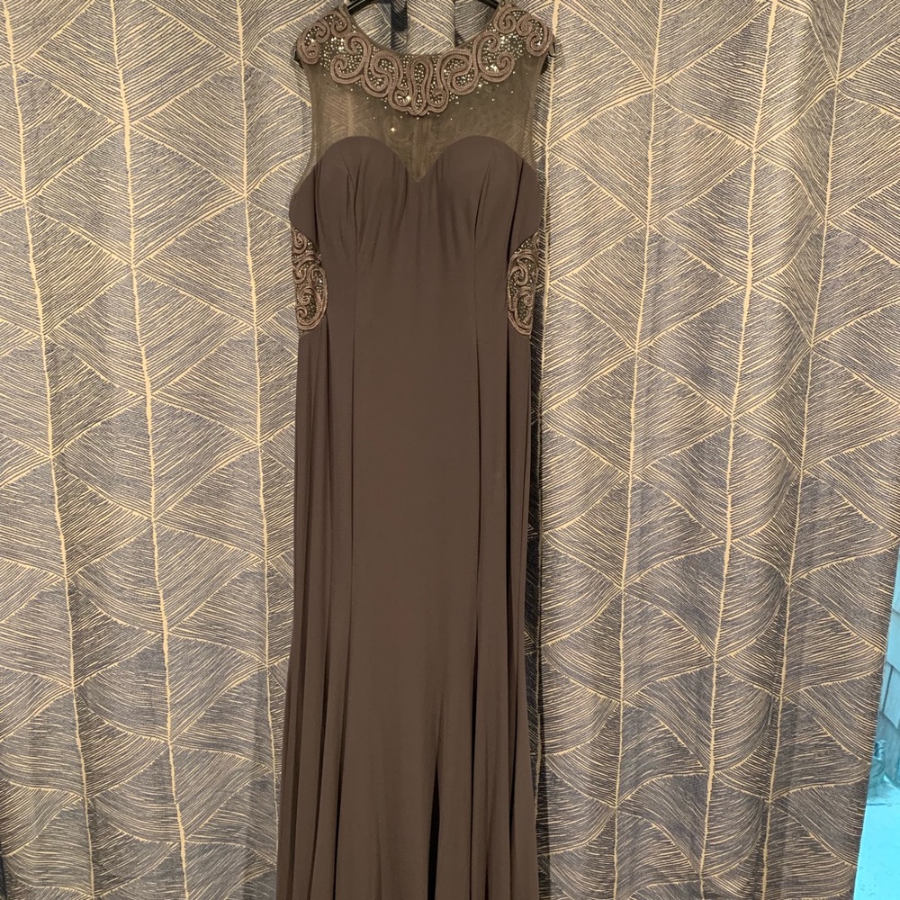 Camille La Vie Mother of the Bride dress in grey